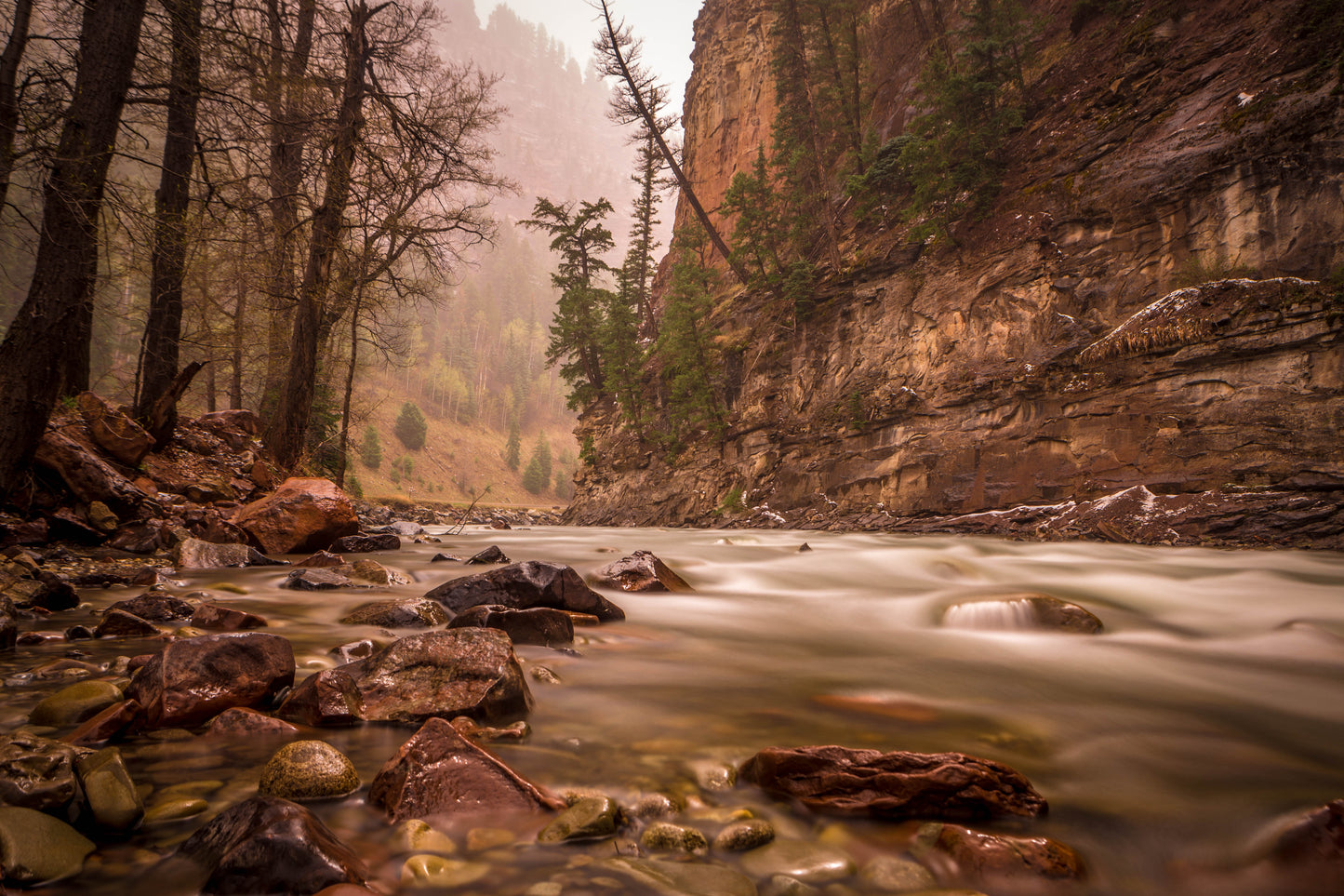 BLUE RIVER 12X18 METAL PRINT